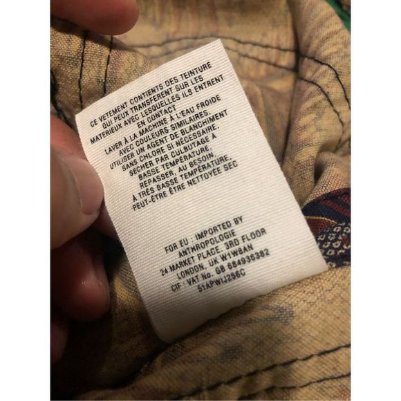 ANTHROPOLOGIE ELEVENSES Safari Vest Jacket - Tribal Print Summer Vest Jacket - S - Picture 7 of 8